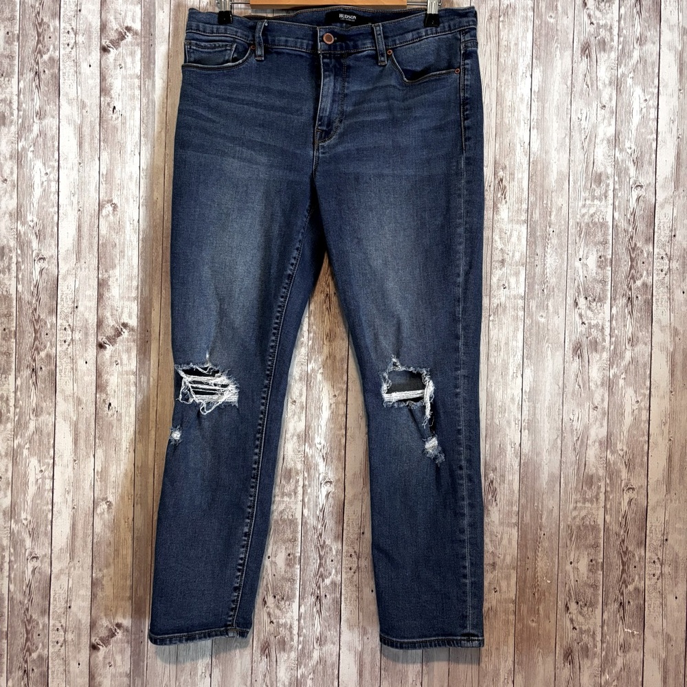 Hudson Tally Distressed Skinny Jeans